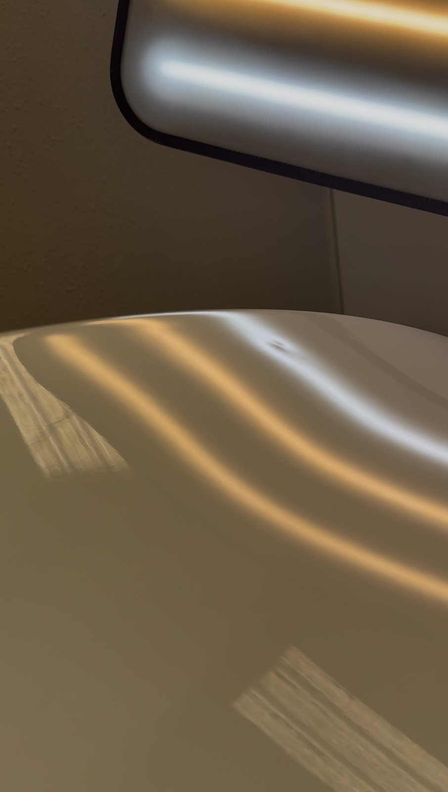 Paintless dent repair result